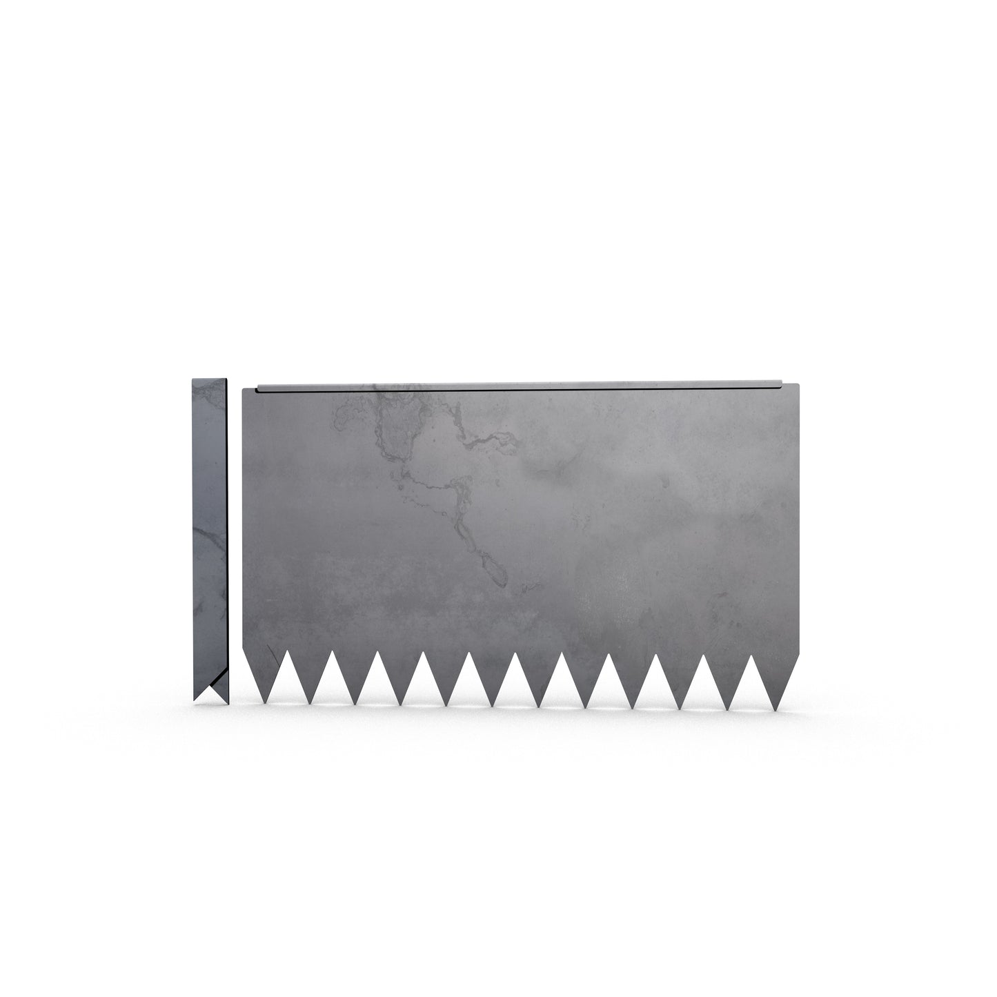 Hammer-In Landscape Edging - Cor-Ten Steel - 2ft Strips - Plus Connector Clips