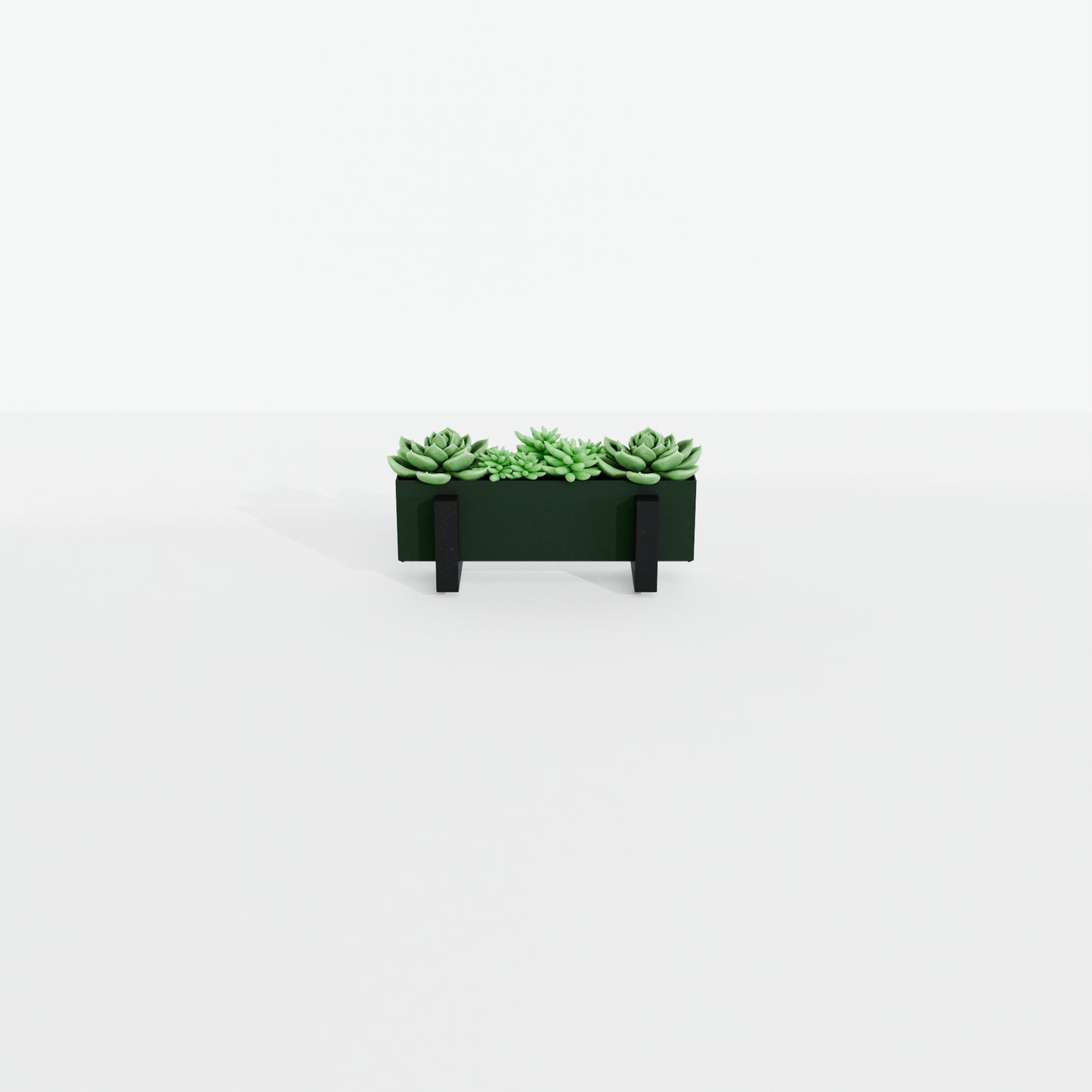Steel Planter Box (12" L x 3" W x 3.5" H)