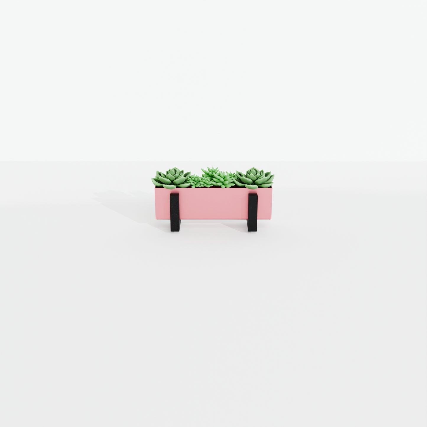 Steel Planter Box (12" L x 3" W x 3.5" H)