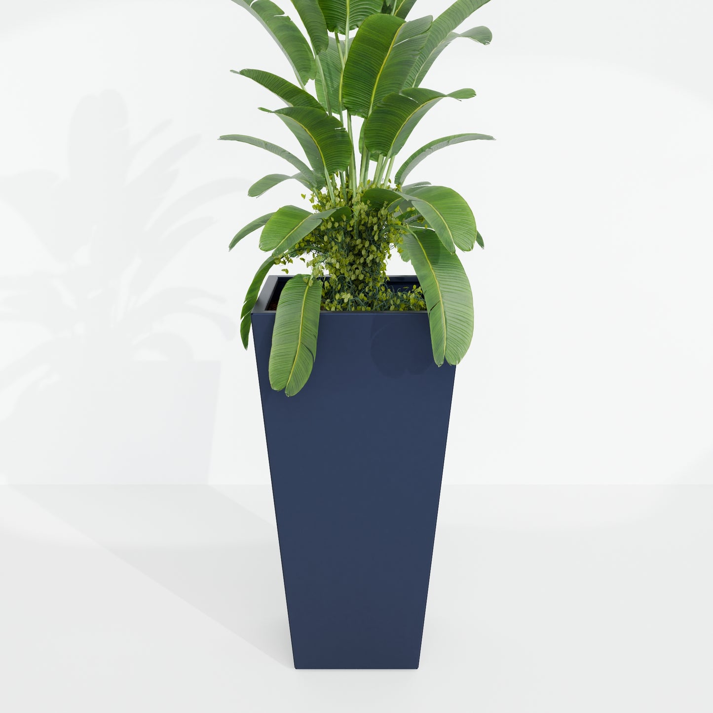 Tapered Steel Planter Box (18" L x 18" W x 36" H)