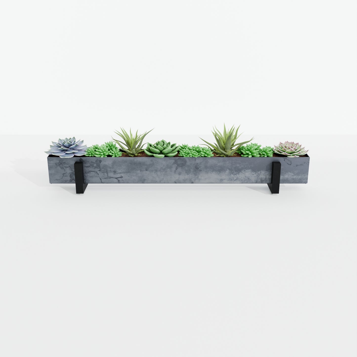Steel Planter Box (32" L x 3.5" W x 3.5" H)