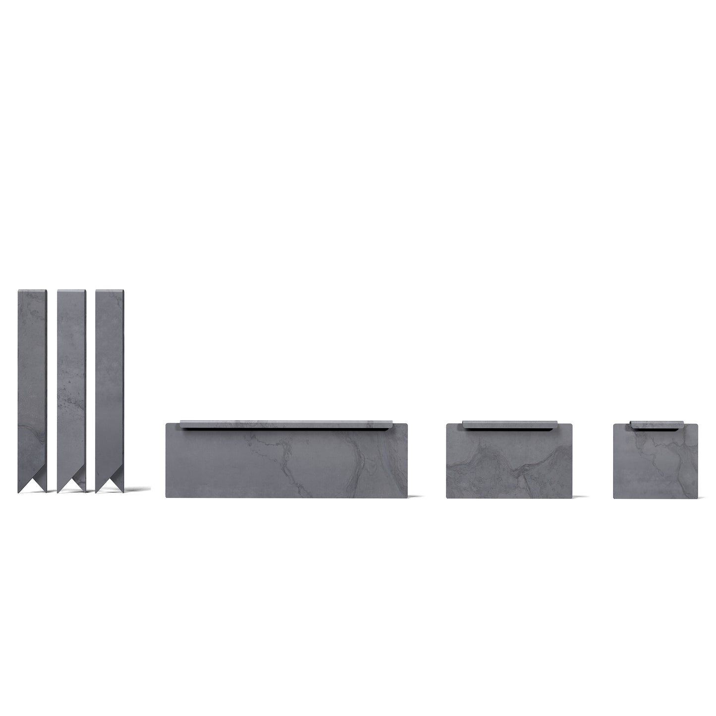 Hammer-In Landscape Edging - Cor-Ten Steel - Accessory Strips - Plus Connector Clips