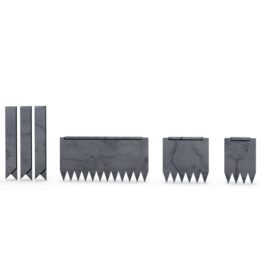 Hammer-In Landscape Edging - Cor-Ten Steel - Accessory Strips - Plus Connector Clips