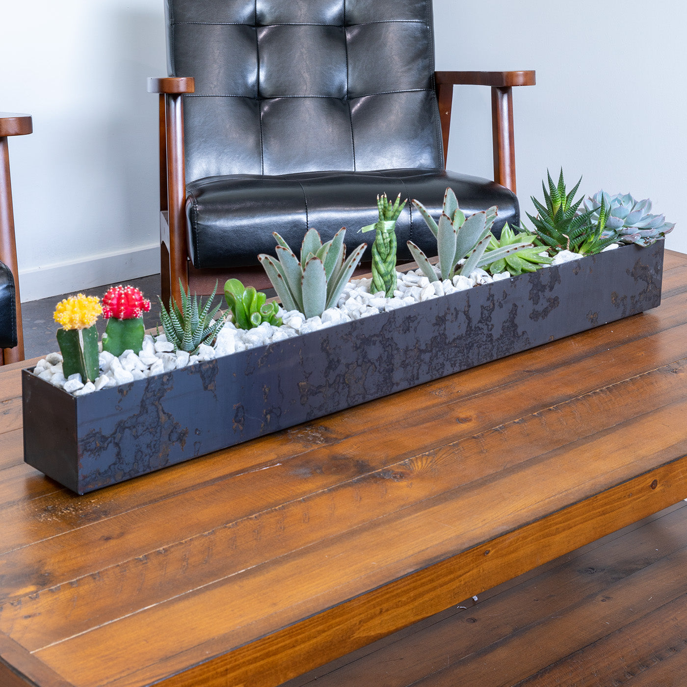 Steel Planter Box (32" L x 3.5" W x 3.5" H)