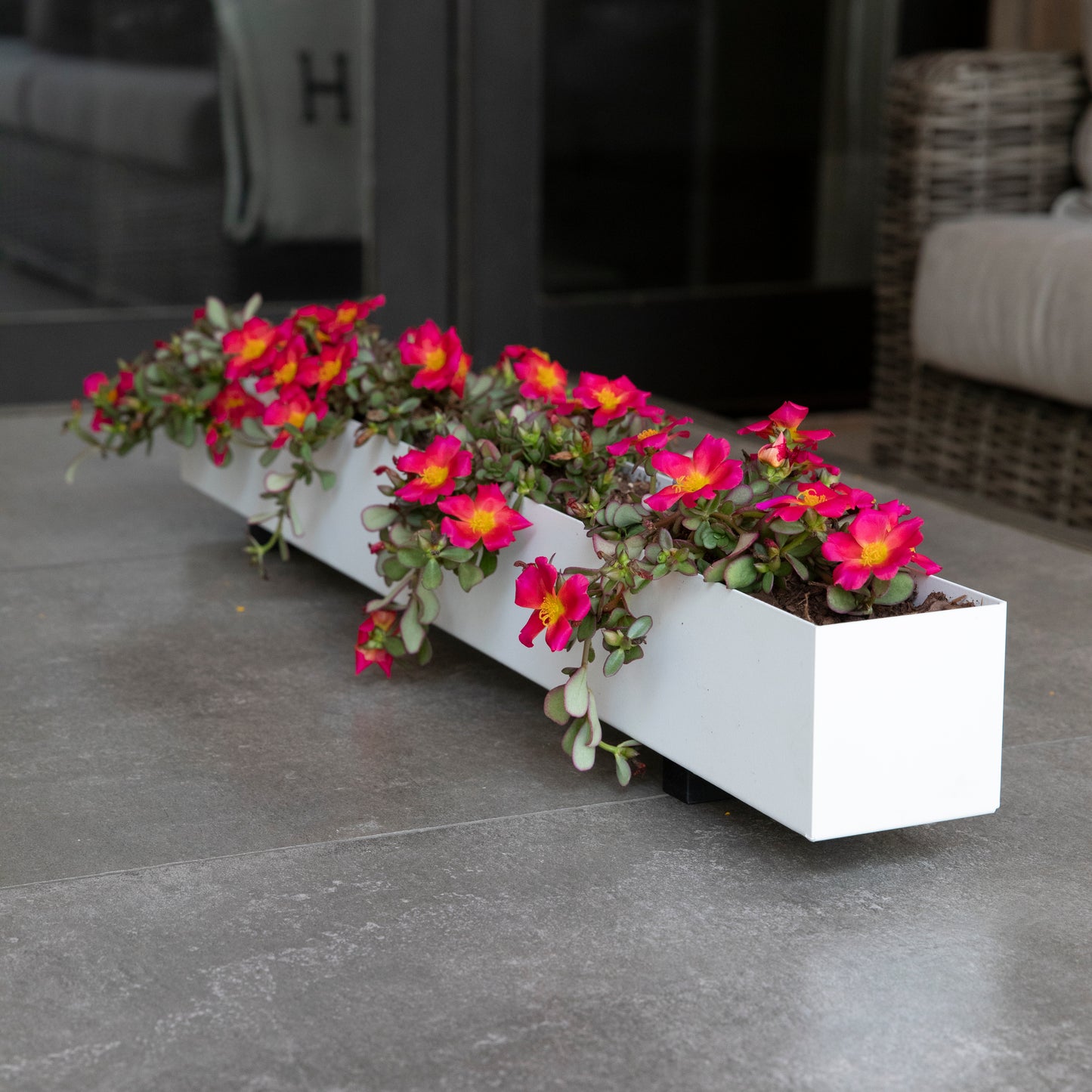 Steel Planter Box (32" L x 3.5" W x 3.5" H)