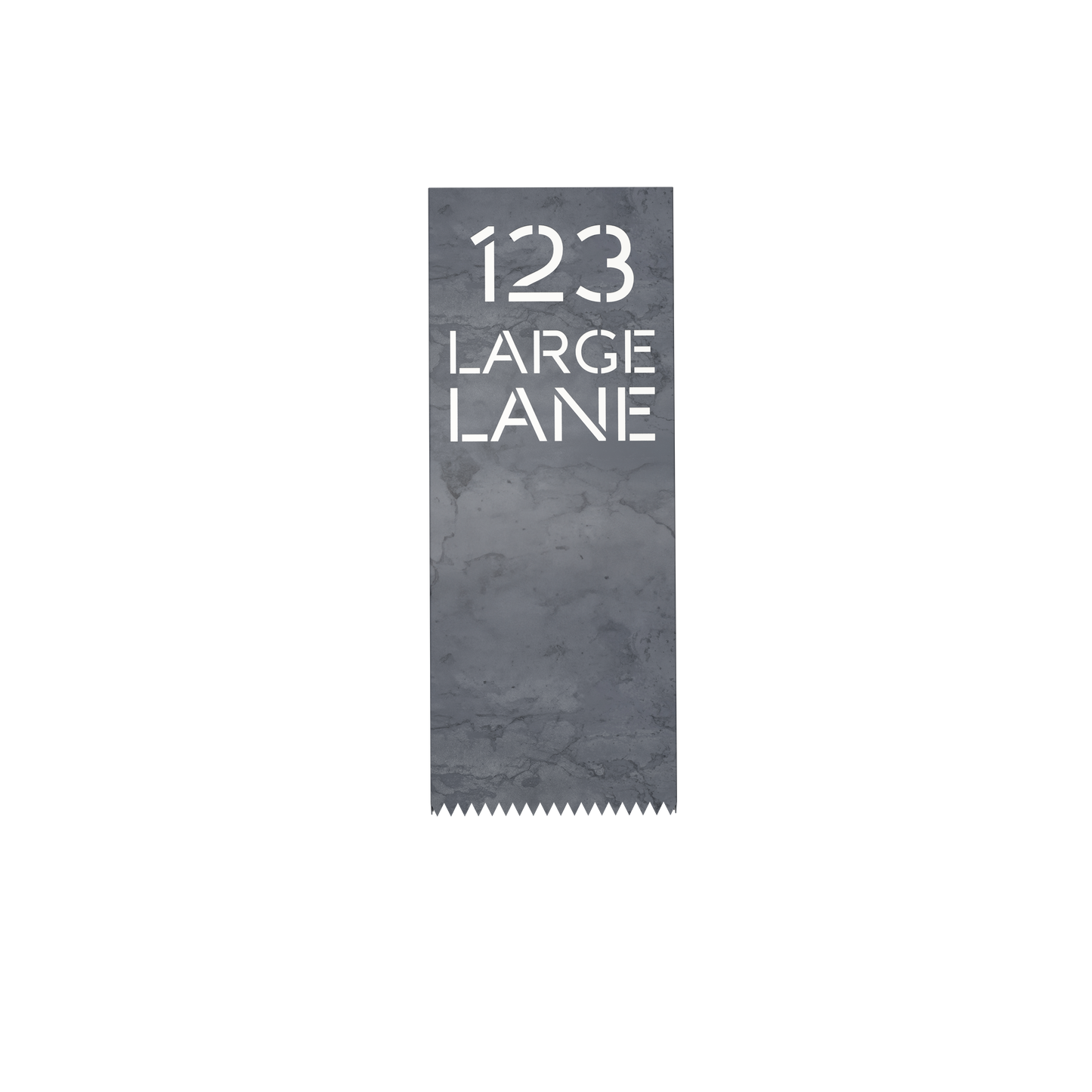 COR-TEN Steel Street Address Sign