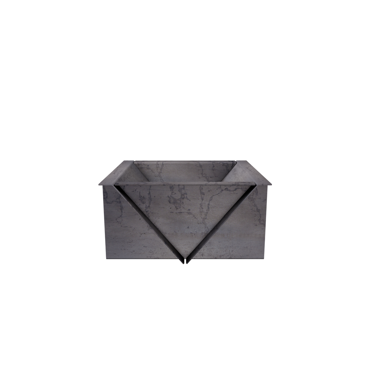 The Edge Right Fire Pit | Modern Steel Design | Precision Built | Long Burning