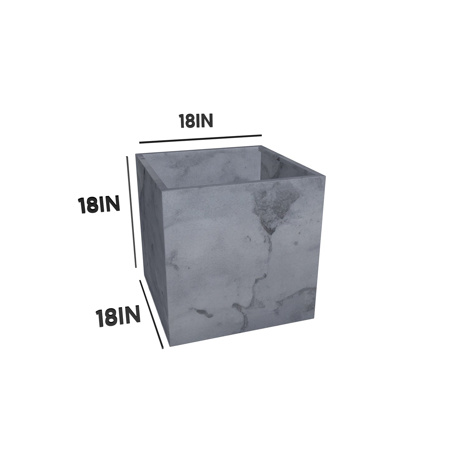 Steel Planter Box (18" L x 18" W x 18" H)