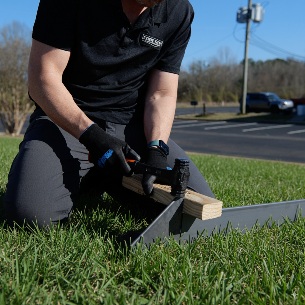 Hammer-In Landscape Edging - Cor-Ten Steel - Start/Finish Pieces