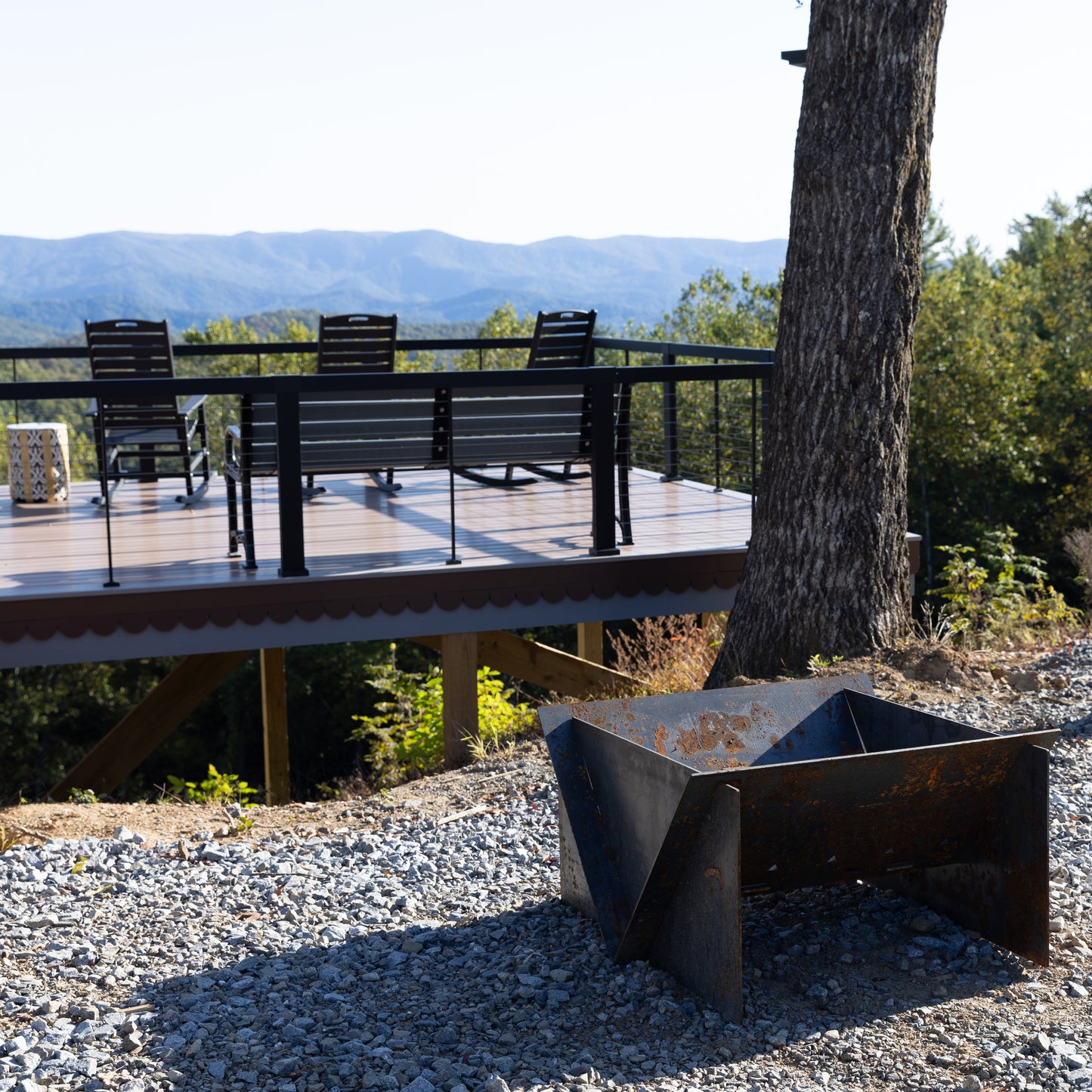 The Edge Right Fire Pit | Modern Steel Design | Precision Built | Long Burning