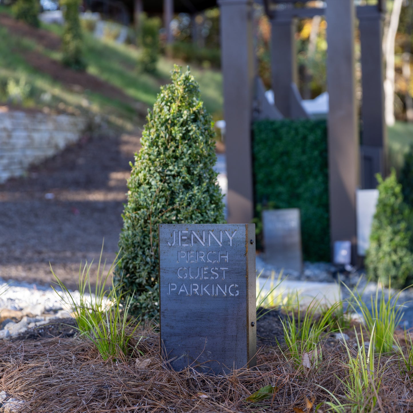 COR-TEN Steel Street Address Sign