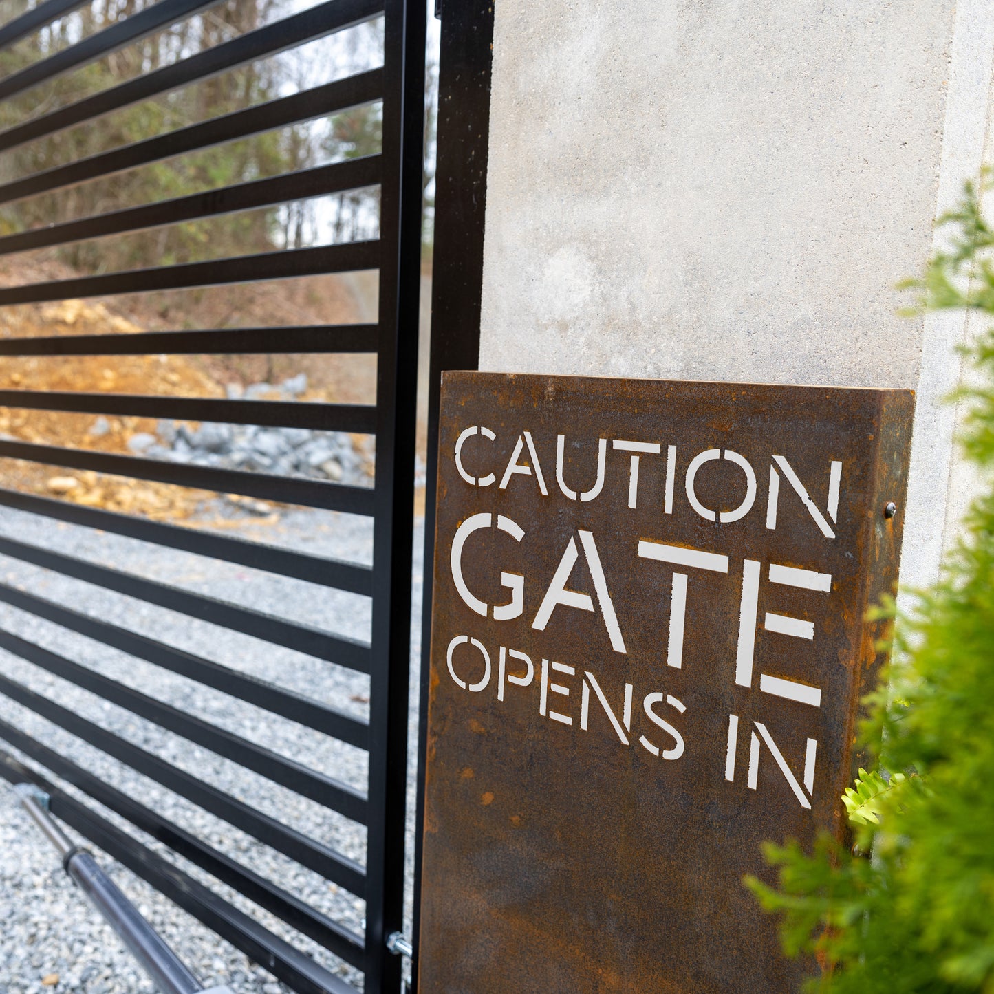 COR-TEN Steel Street Address Sign